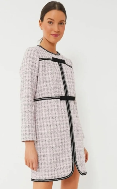 Pomander Place Tuckernuck Bow Brigitta Long Sleeve Tweed Dress Size S (NWOT)