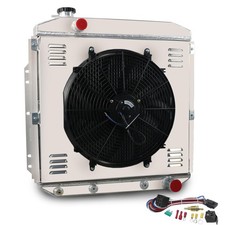3 Row Radiator 16in Fan For 53-56 Ford F100 F250 F350 With Thermo Relay Kit