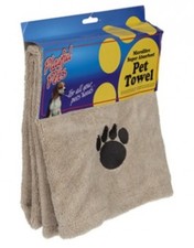 LARGE 110 X 71 CM MICROFIBRE SUPER ABSORBENT PET TOWEL DOG CAT KITTEN PUPPY