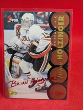 1995 Classic 5 Sport Brian Holzinger #159 RED SIGNATURE /1995 **RARE CARD**