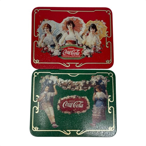 Coca-Cola Vintage Reproduction Signs by Bristolware 1994 Licensed Set of 2 - Picture 1 of 16