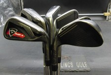 Set of 6x Callaway RAZR X Black Irons 5-PW Stiff Steel Shafts Callaway Grips*