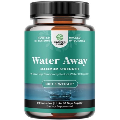 Water Away Diuretic Pills Bloating Swelling Relief Fluid Retention Detox Energia