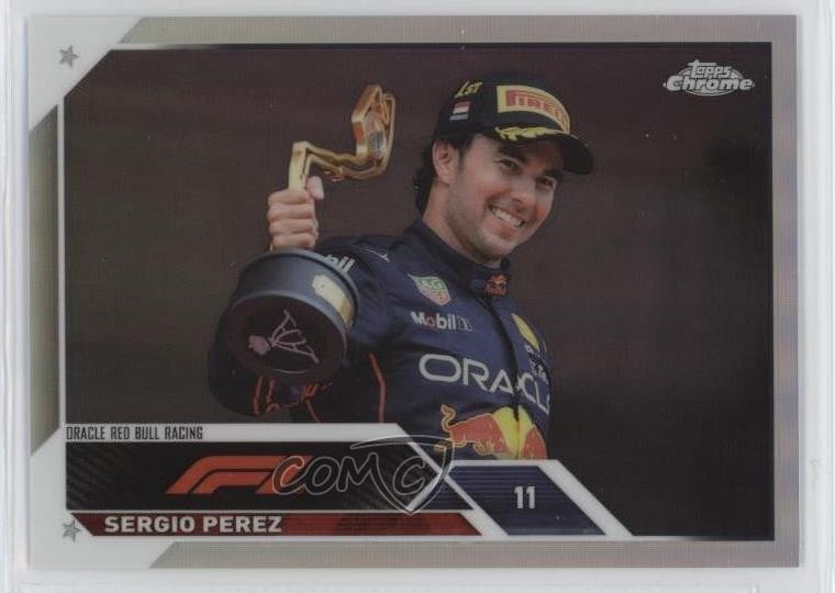 2023 Topps Chrome Formula 1 Celebrations Image Variation SP Sergio Perez #9 1u4