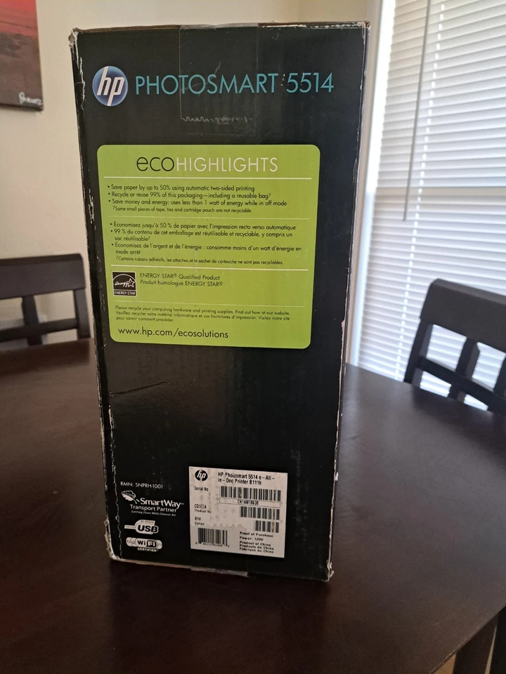 HP Photosmart 5514 All-In-One Inkjet Printer New In Box - Image 2 of 4