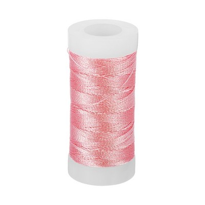 Metallic Thread 100 Yards Embroidery Thread for Sewing Machine Bright Pink