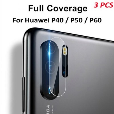 3 Pcs Tempered Glass Ultra-thin Protector Back Camera Lens For Huawei P50-P20