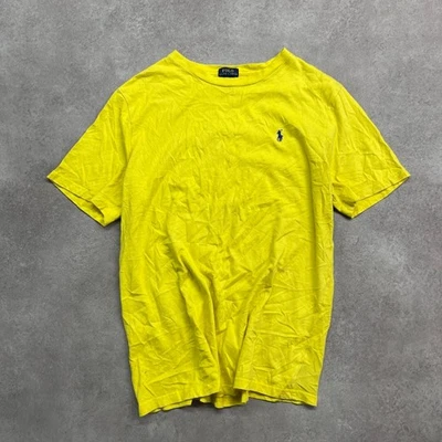 Polo Ralph Lauren T-Shirt Enfants XL Petit Poney Brodé Col Rond Tee, Jaune - Photo 1/4