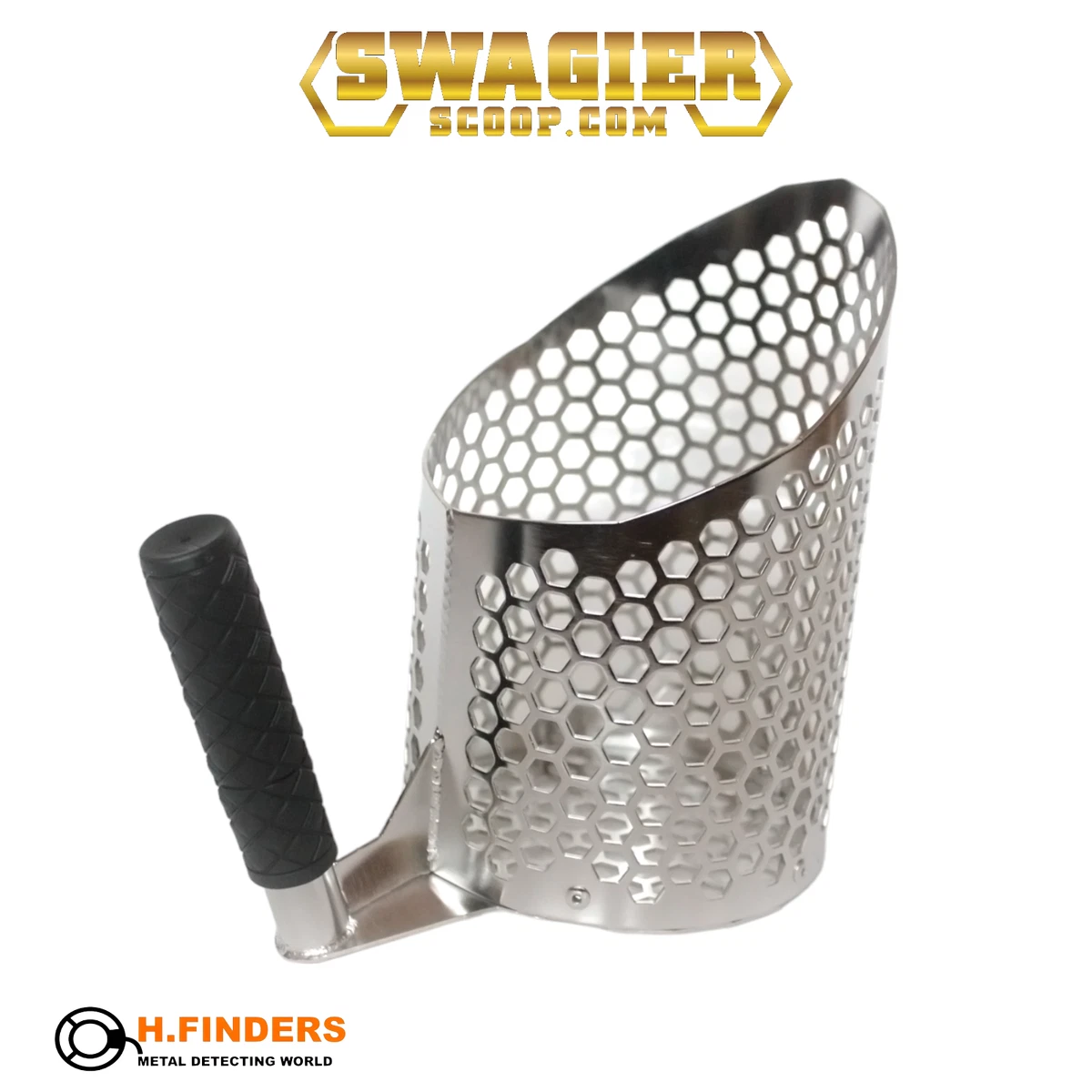 Nokta Sand Scoop Premium 3-in-1 Schaufel, gelocht, Sand, Meeresieb, Edelstahl, mit Stange