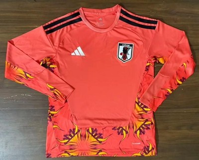 Japan goalkeeper red Mens Jersey LS