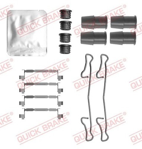 Quick Brake 109-0167 ZubehöRset, Scheibenbremsbelag FüR Fiat, Lancia-image