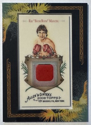 Ray Boom Boom Mancini Framed Mini Relic 2008 Topps Allen & Ginter AGR-RM Boxing