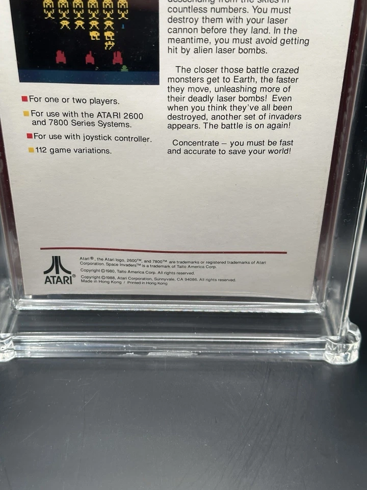 Atari 2600 Space Invaders - 9.6 A - Graded-sealed-new- Wata - Image 4 of 4