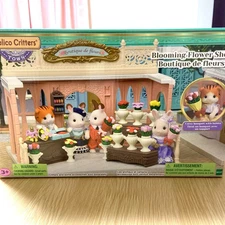 Calico Critters Sylvanian Families Town Flower Shop Set Japan New Rare Boxed