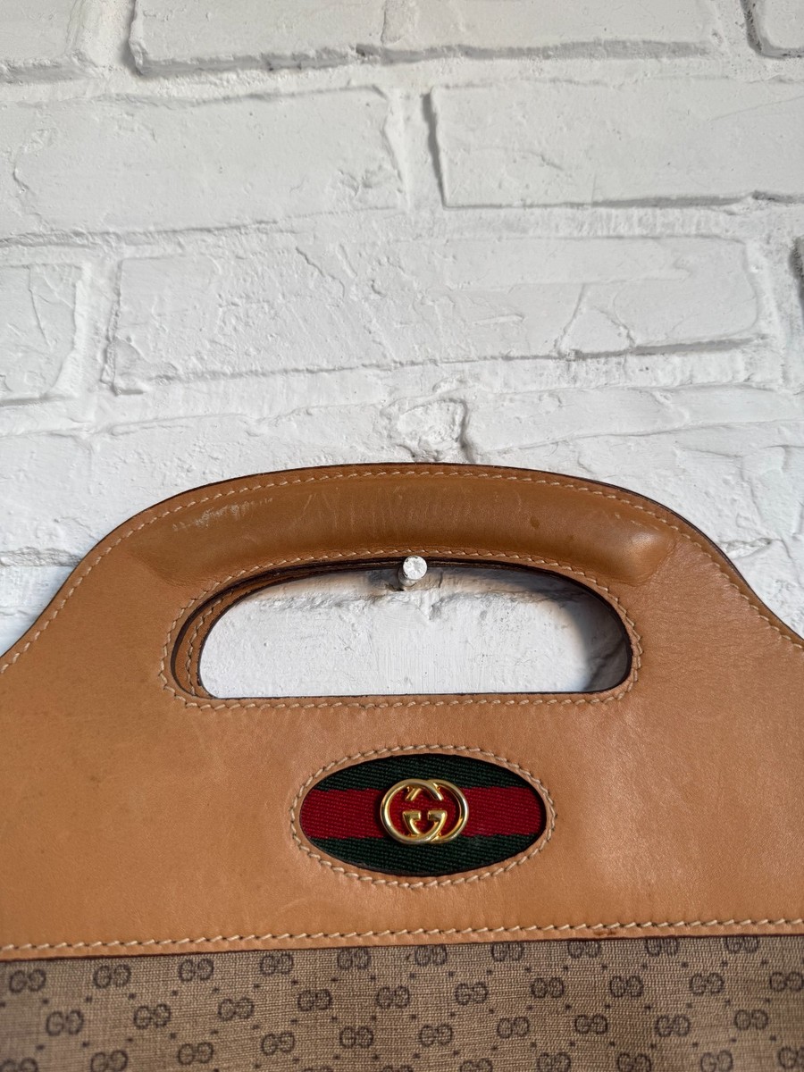 Vintage 70s 80s Gucci monogram tote bag canvas GG logo | eBay