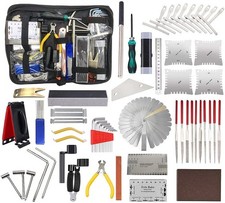 61Pieces Complete Guitar Repairing Tool Kit with Ruler Gauge Measuring Tool H...