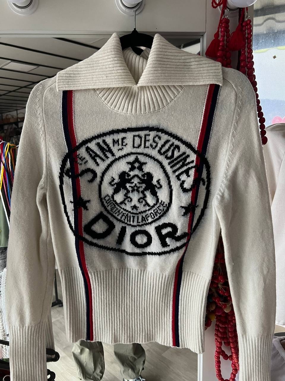 Christian Dior Paris Vintage Wool Knit Sweater Women’s Size FR 38 / IT 42