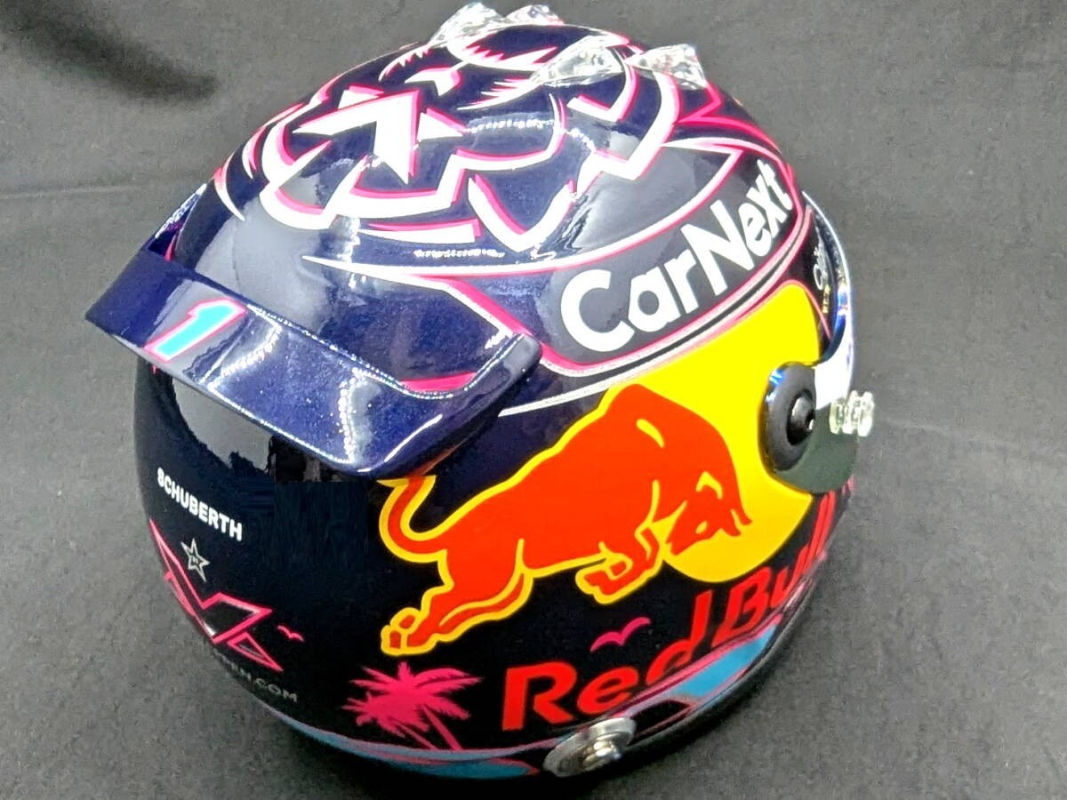 フェルスタッペン1/2ヘルメット 2022マイアミ verstappen Max Verstappen 2022 Miami / Official Products 1/2 Helmet – GPHelmet