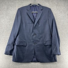 Brooks Brother 1818 Blazer Men Size 42L Blue 100 Wool Made In Italy