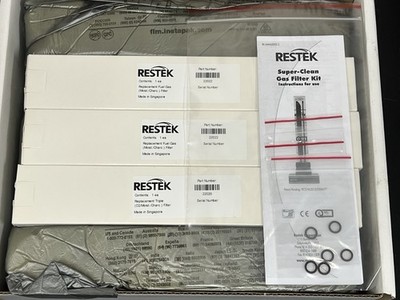 Restek Super Clean Gas Filter Bundle Kit NEW/OPEN BOX/UNUSED P/N: 22031