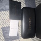 Versace Men’s Oval Sunglasses Black Metal Frame Gray Tinted Lenses — photo 1