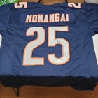 Kyle Monangai Chicago Bears #25 Signed Football Jersey Fanatics Authentic