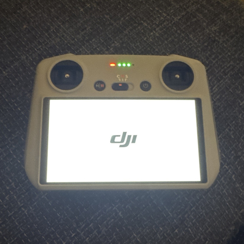 DJI Drone Remote Controller Built-In Screen, Black/Grey Case, Hub, Thumb Sticks