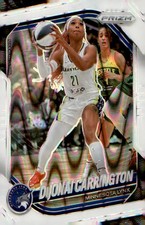 2025 Panini Prizm WNBA White Seismic Prizms #9 DiJonai Carrington