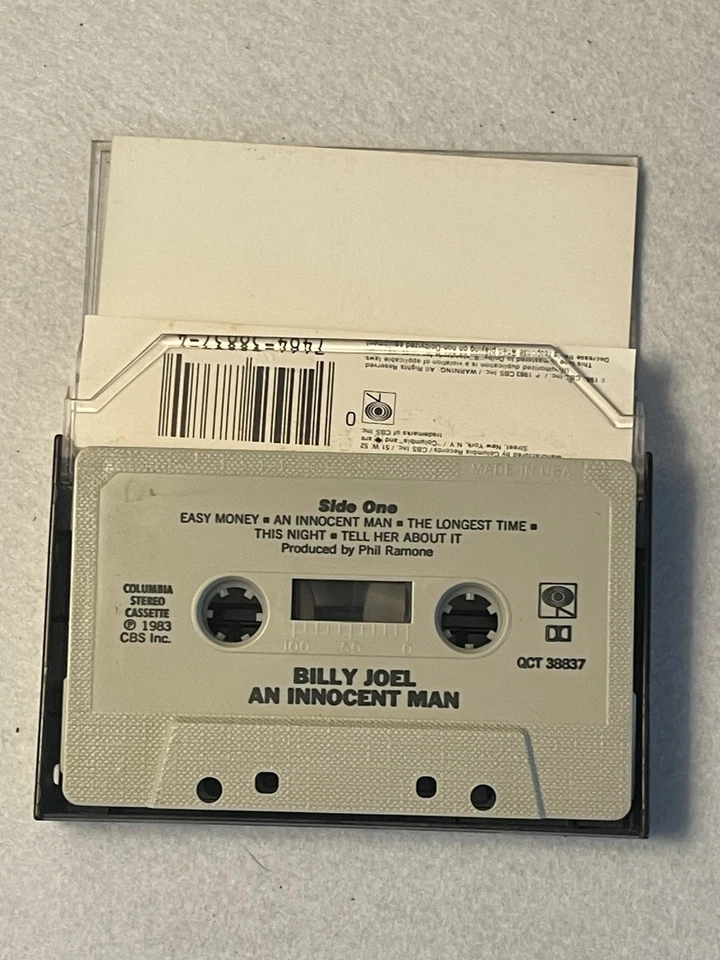 Billy Joel An Innocent Man Cassette Tape QCT 38837 1983 - Imagem 4 de 4