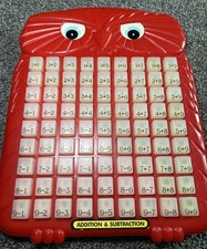 1998 Magic Math RandToy Addition Subtraction Owl Press  See Educational Toy Vtg