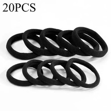 200Pcs/Set Women Girls Basic Hair Bands Simple Solid Colors Elastic Headband Hai