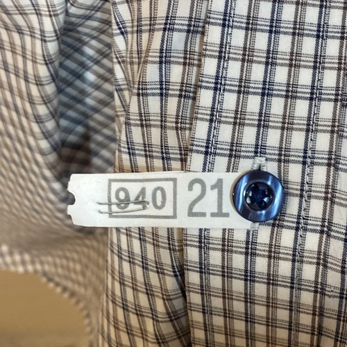 Tasso Elba Anzughemd 2XL Herren mehrfarbig kariert Knopfleiste Flip Manschetten leicht T5 - Bild 7 von 10