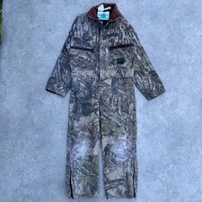 Vintage Realtree camo overalls boys size large green brown