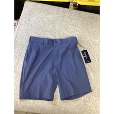 Walter Hagen Mens P11 Texture Golf Shorts Mid Blue 30W 9 Inseam WH-P11MHT NEW