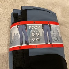 Roxy Women's Blue Snowboarding Ski Snow Pants Size M Brand New
