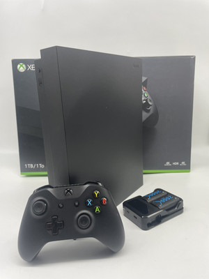 Microsoft Xbox One X Konsole 1TB Schwarz + Controller