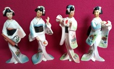 VINTAGE SET OF FOUR GEISHA FIGURINES