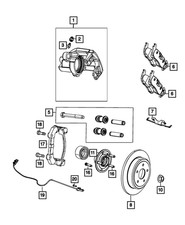 Genuine Mopar Disc Brake Caliper Adapter 68577100AA