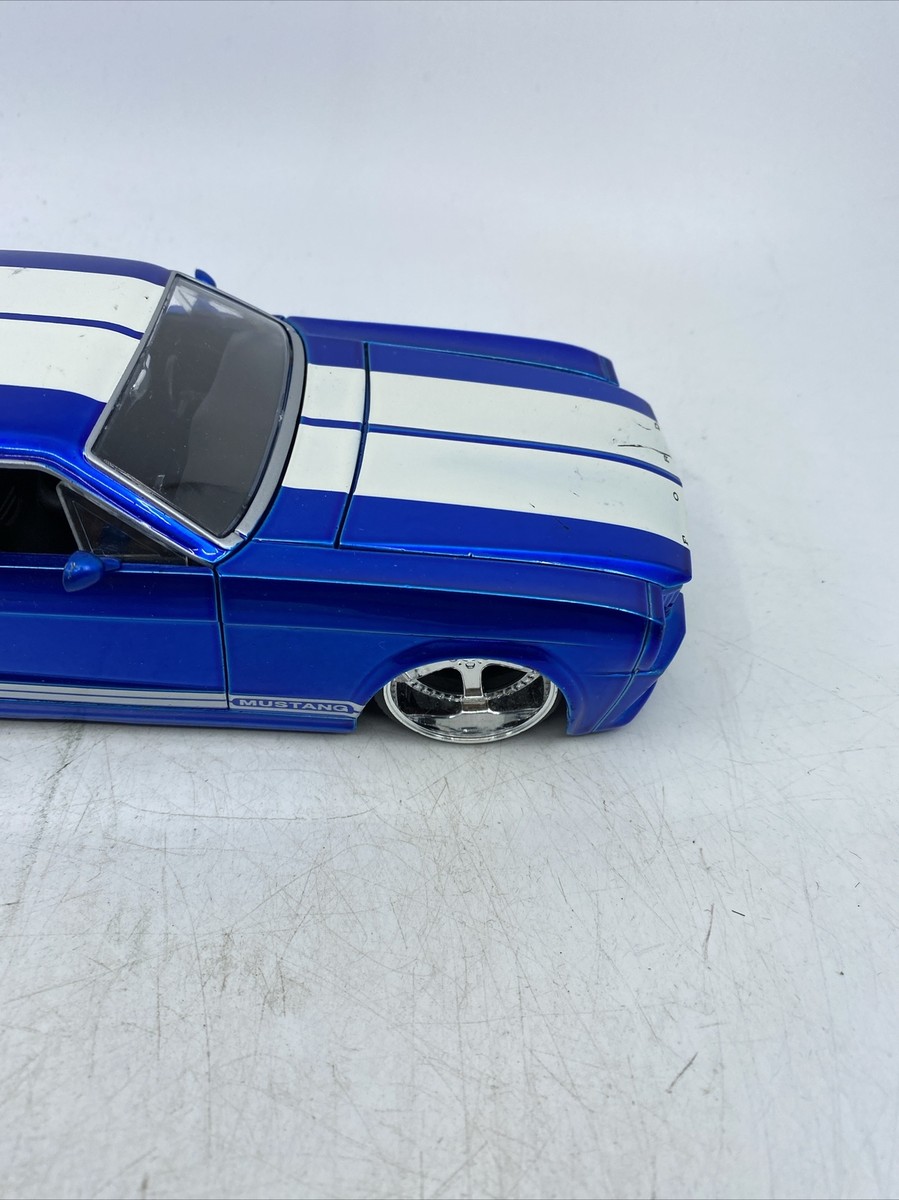 JADA BTM 1965 FORD MUSTANG GT 1:24 BLUE WITH STRIPES | eBay