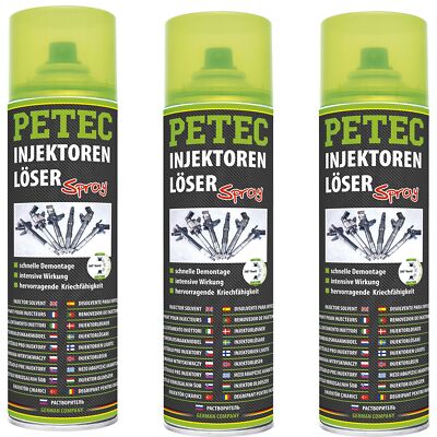 Petec 3x Injektorlöser Reiniger 500ml