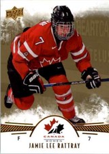 2016-17 UD Team Canada Juniors Base Gold Jamie Lee Rattray #5