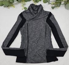 Lululemon Gray Side Zip Jacket Full Zip Tight Size 6