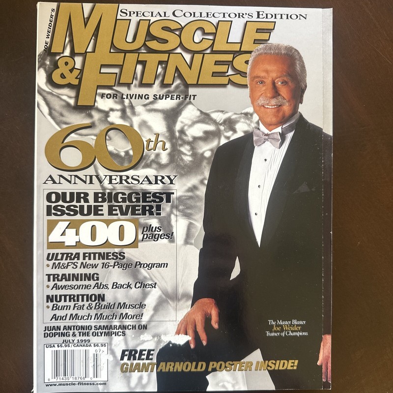 Muscle & Fitness 60th Anniversary Special Collectors Edition Arnold Poster