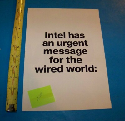 Intel Inside Centrino   Print Advertisement  2003  Intel Centrino  Ad  ''Unwire''