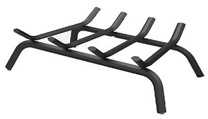 18 Inch Black Wrought Iron Fireplace Grate 93432154502 Ebay