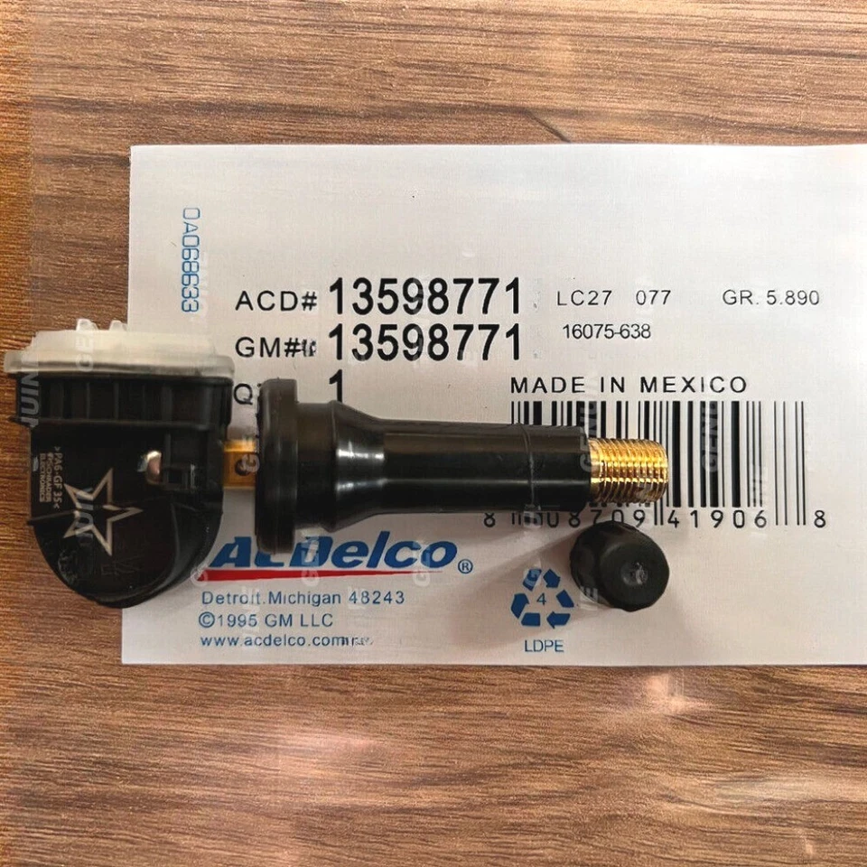 4PCS Genuine OEM TPMS TIRE PRESSURE SENSOR 13598771 For BUICK CADILLAC CHEVROLET - Image 2 of 4