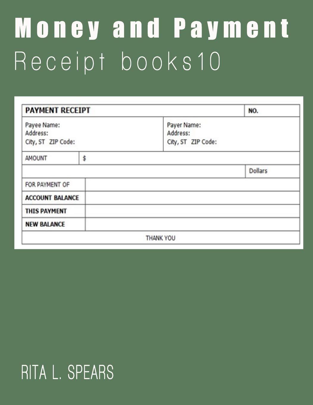 9781544043654 Money and Payments receipt: Organizer budget money...10: Volume 10