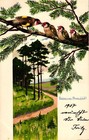 Pentecost, Forest, Landscape, Birds, Unsigned Mailick Postcard, 1907