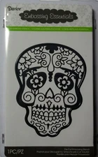 Sugar Skull 4-3/4 Inches high  Darice Embossing Essentials Cut, Emboss, Stencil