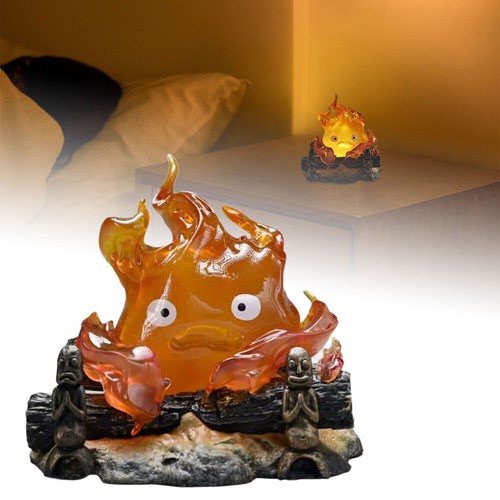 Calcifer Flame Night Light, Calcifer Lamp, Desktop Cute Flame Night Light 20BO - Picture 3 of 15